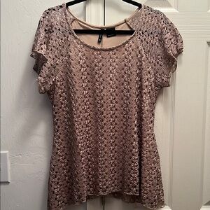 Elegant Lace Women’s Top - Pink